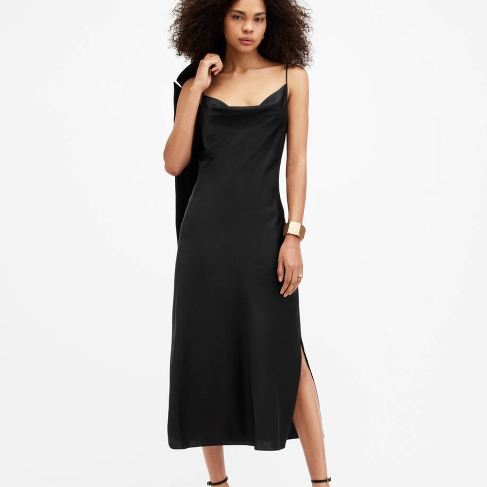 Hadley Cowl Neck Midi Slip Dress